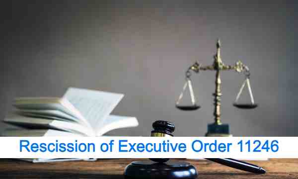 Image of webinar video for rescission of EO11246